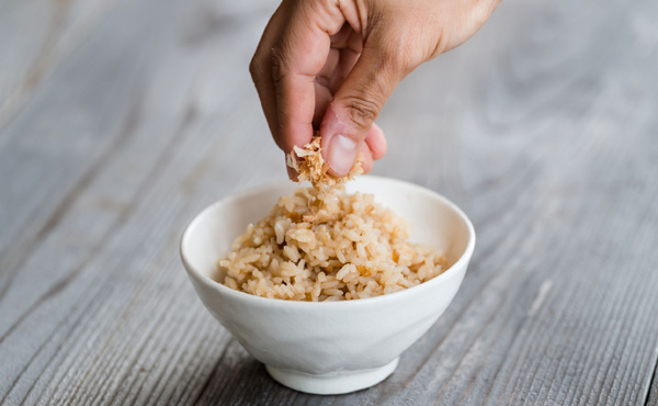 <span>お出汁をいただく炊き込みご飯</span>具材ゼロ 究極の出汁を味わい尽くす これがプロも唸る自信の証